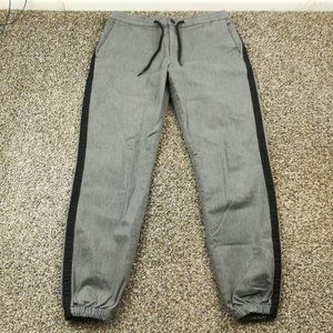 Todd Snyder Pants Cotton Side Stripe Joggers Chino Stretch Gray Mens Small $118